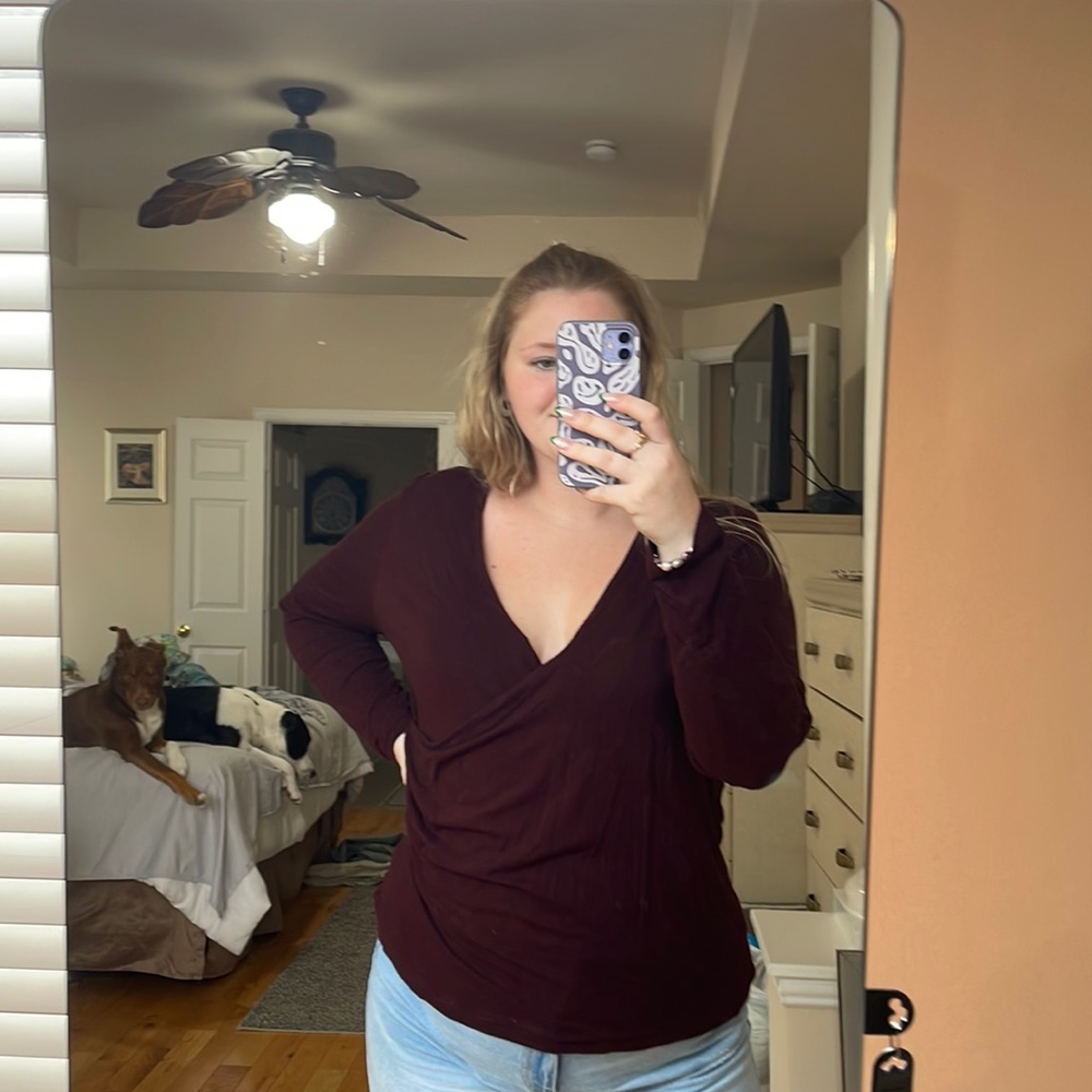 Ralph Lauren Burgundy Long sleeve